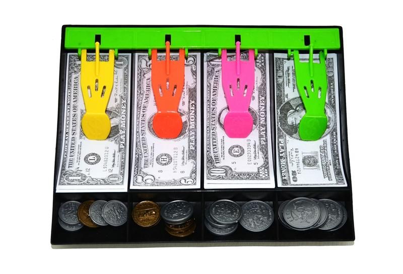 Cashier Play Money Cash Drawer