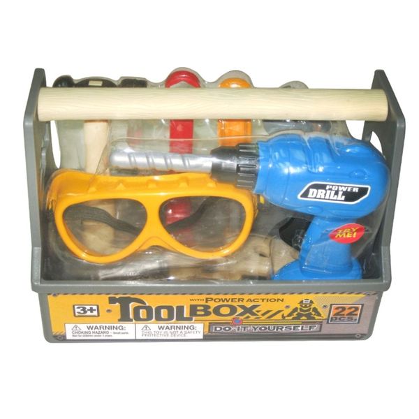 Power Tool Set In Tool Box