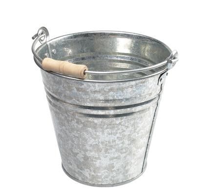 Bucket Galvanized - 2 Pack
