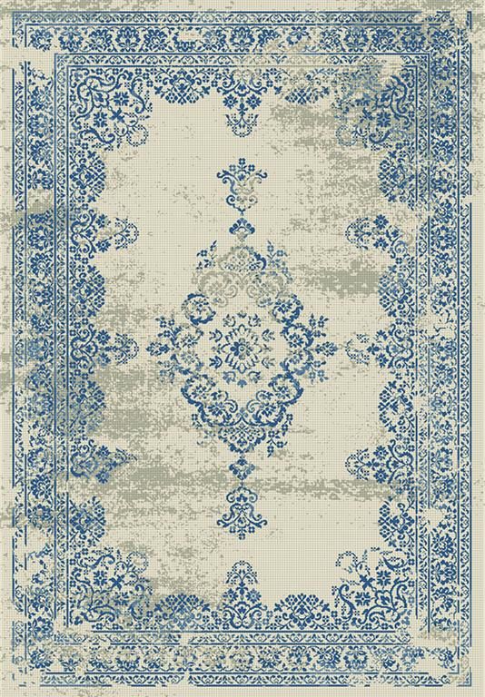 Rugs Original Vintage Blue & White Intricate Design Buy Online in