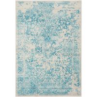 Rugs Original Vintage - Light Blue & White Intricate Design | Buy ...