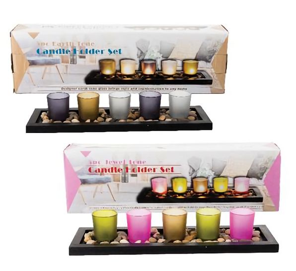 Bulk Pack x 2 CandleHolderSet 5pce With Tray Shop Today. Get it