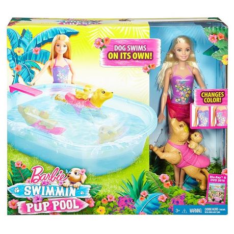 barbie puppy swimming pool