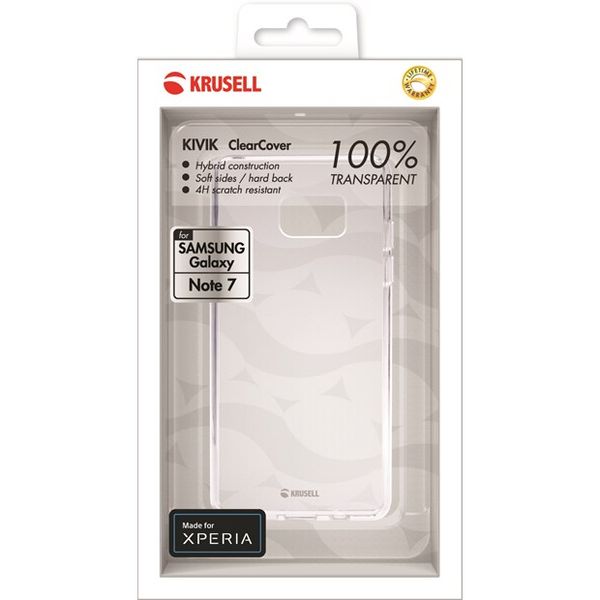 Krusell Kivik Cover for Samsung Galaxy Note 7 - Clear