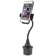 Macally Car Cup Holder 8"/20 cm Mount for iPhone/Smartphone - Black