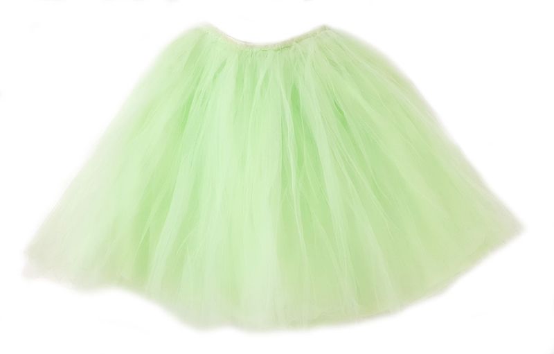 Long Fluffy Tulle Tutu Skirt in Color Ivory