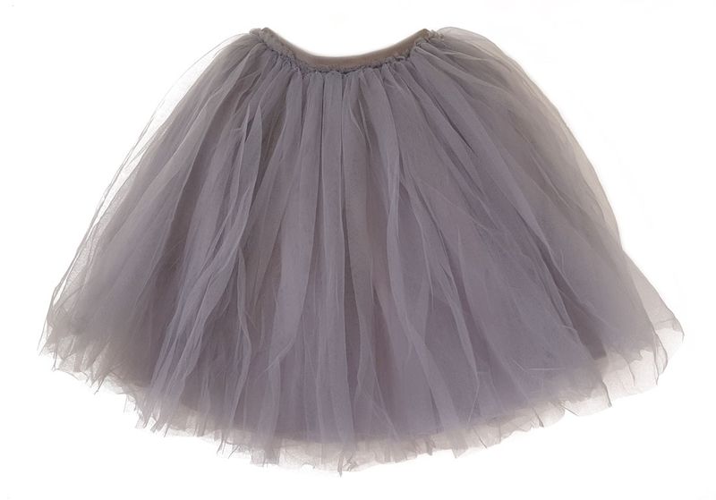 Long Fluffy Tulle Tutu Skirt in Color Ivory