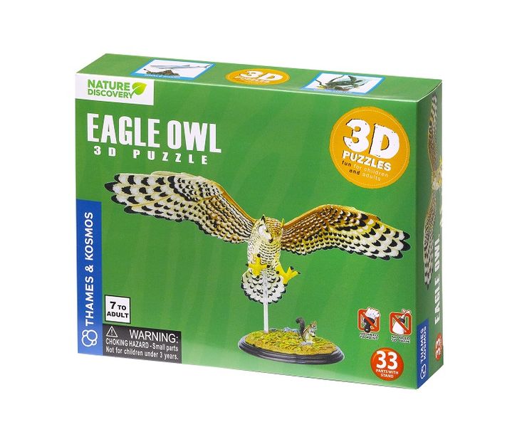 Nature Discovery - Eagle Owl Diorama 3D Puzzle