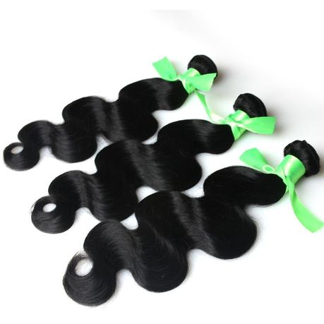 Brazilian Body Wave Virgin Hair Weave Extensions With 4x4 Lace