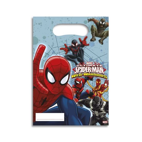 pack of 6 The Ultimate Spider-Man Party Bags 