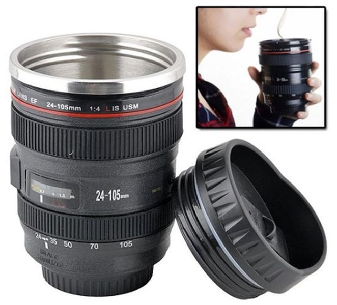 Lens Tea and Coffee Travel Mug Flask