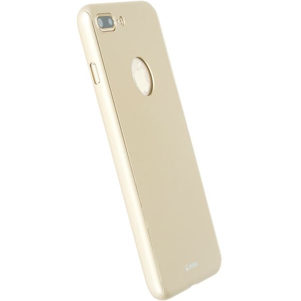 Krusell Arvika Cover for Apple iPhone 7 Plus includes Glass Screen Protector -Gold