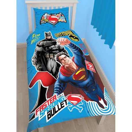 Superman Single Panel Duvet Set, Superman Double Duvet Cover