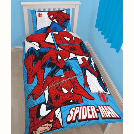 Disney Marvel Spiderman Ultimate Parker Single Panel Duvet Set