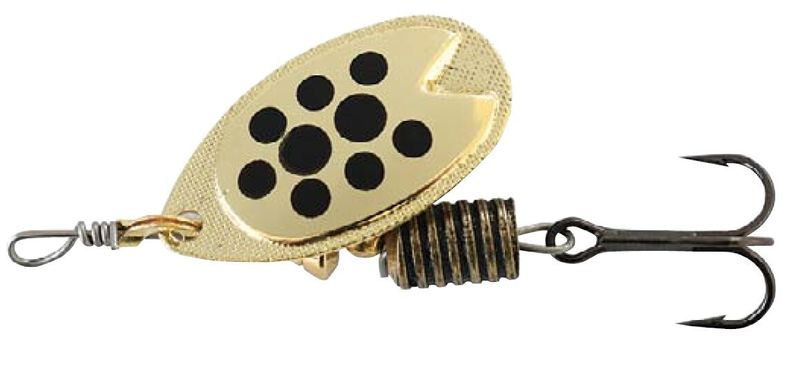 Abu Garcia - Fast Attack Spinners Bait - Gold &amp; Black Dots - 10g