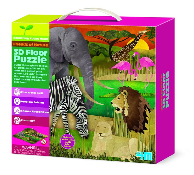 4M 3D Floor Puzzles - Safari