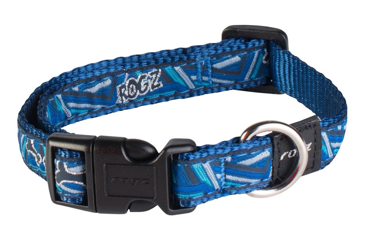 Rogz Fancy Dress 16mm Dog Collar Navy Zen Shop Today. Get it