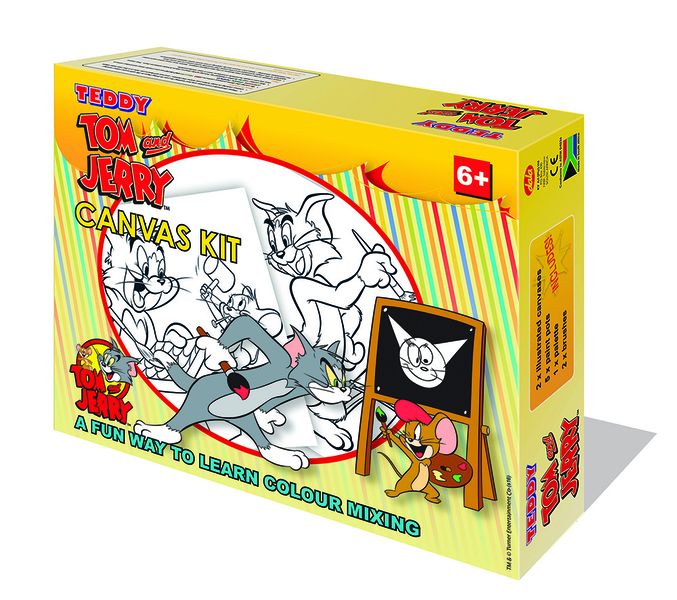 Teddy Tom &amp; Jerry Canvas Painting Kit