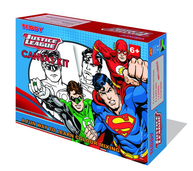 Teddy Justice League Superman Canvas Paiting Kit Image