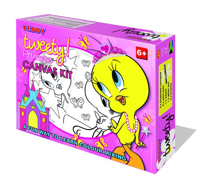 Teddy Tweety Princess Canvas Painting Kit