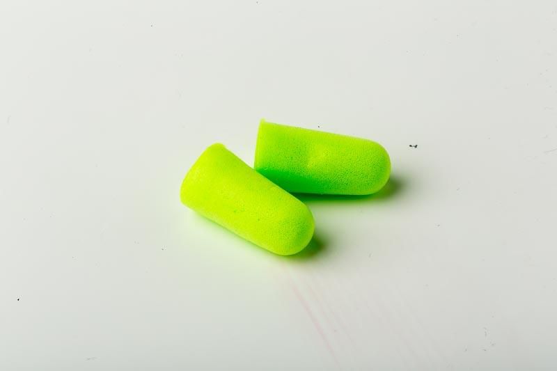 Dromex - Ear Plug Fluorescent Green Foam Un-Corded - 33 Decibels