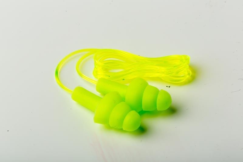 Dromex - Ear Plug Re-Useable Corded Green Mushroom Shape - 29 Decibels