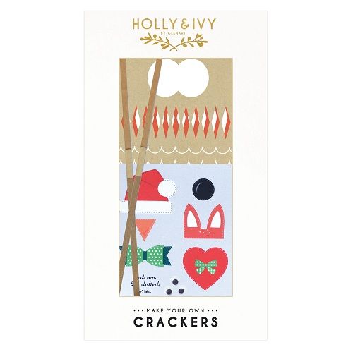 Glenart 6 Holly &amp; Ivy Crackers - Make Your Own