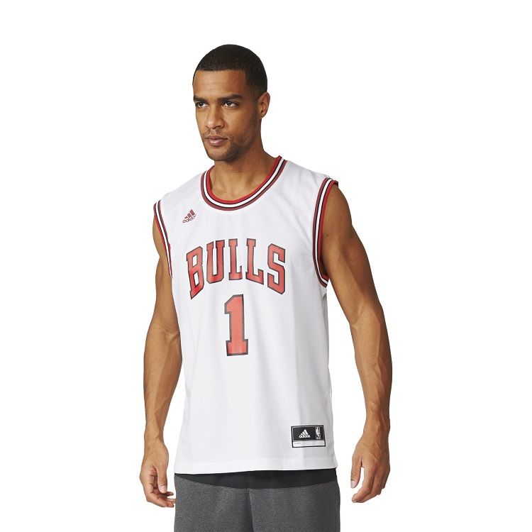 Men's Adidas Chicago Bulls Derrick Rose Nba Replica Home Jersey ... Men's adidas Chicago Bulls Derrick Rose NBA Replica Home Jersey ...