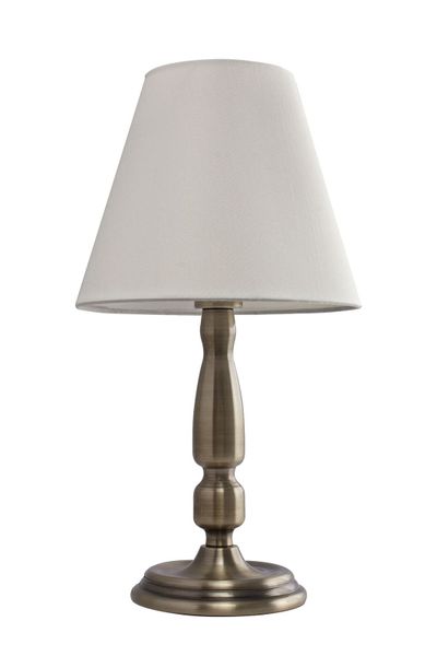 Bright Star Lighting - Table Lamp With Cream Fabric Shade