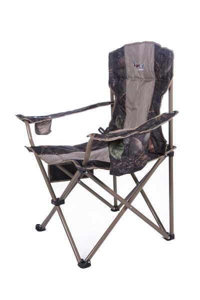AfriTrail Wildebeest Padded Cooler Camping Chair Camo 150kg