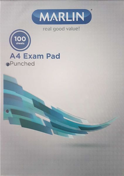 Marlin F&amp;M 100 Sheet Punched &amp; Ruled Examination Pad