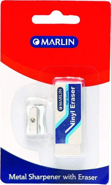 Marlin Metal Sharpener and Vinyl Eraser