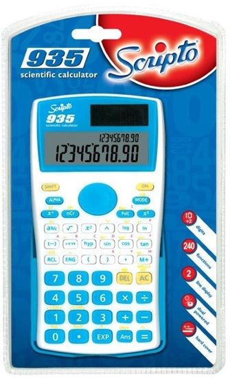 Scripto 935 Scientific Calculator - Blue/White