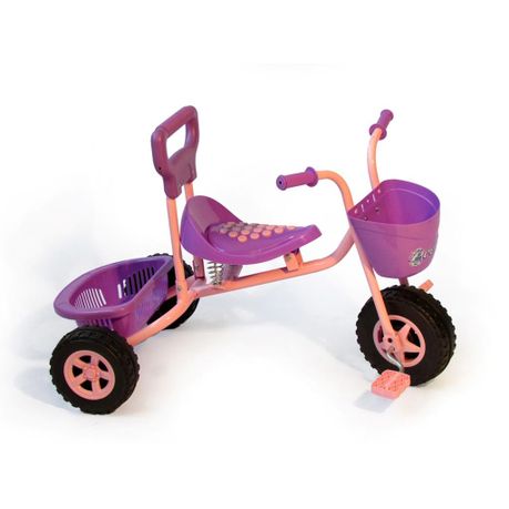 Kids Basket Trike - Pink \u0026 Purple | Buy 