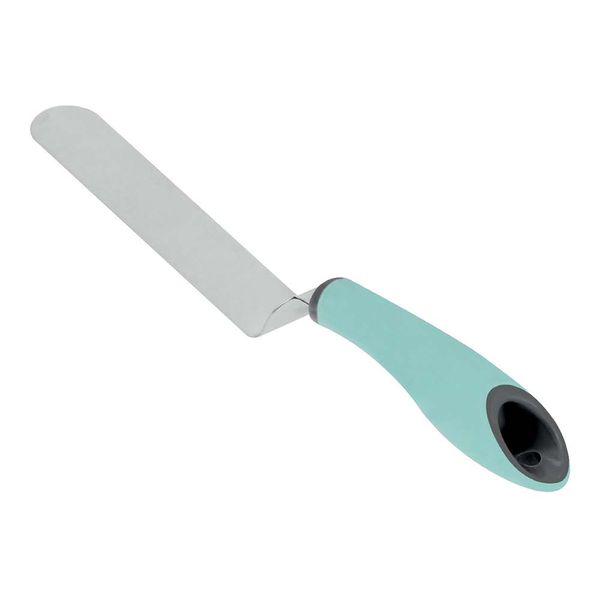 Kitchen Inspire - Cake Icing Spreader - Stainless Steel Spreader - Blue Handle