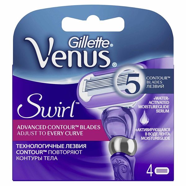 Gillette Venus Swirl Razor Blades - 4's