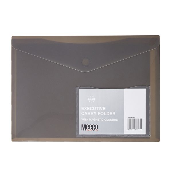 Meeco A4 Executive Carry Folder - Charcoal