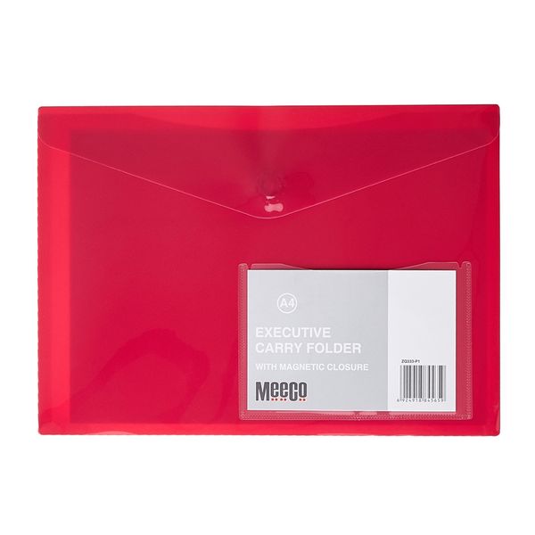 Meeco A4 Executive Carry Folder - Pink