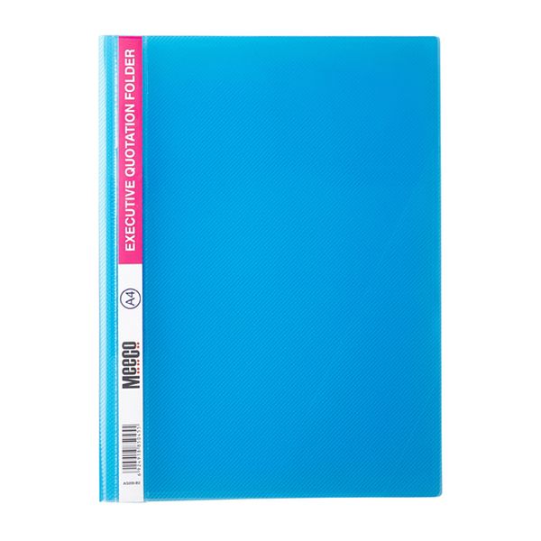 Meeco A4 Executive Quotation Folder - Blue