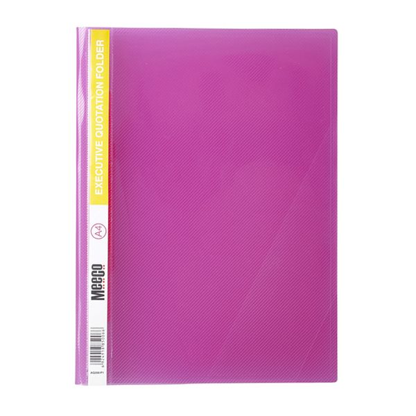 Meeco A4 Executive Quotation Folder - Pink