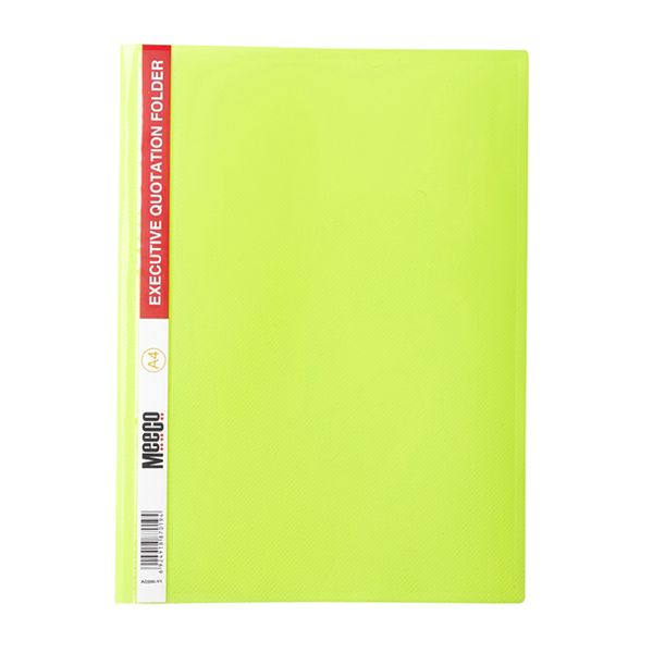 Meeco A4 Executive Quotation Folder - Yellow