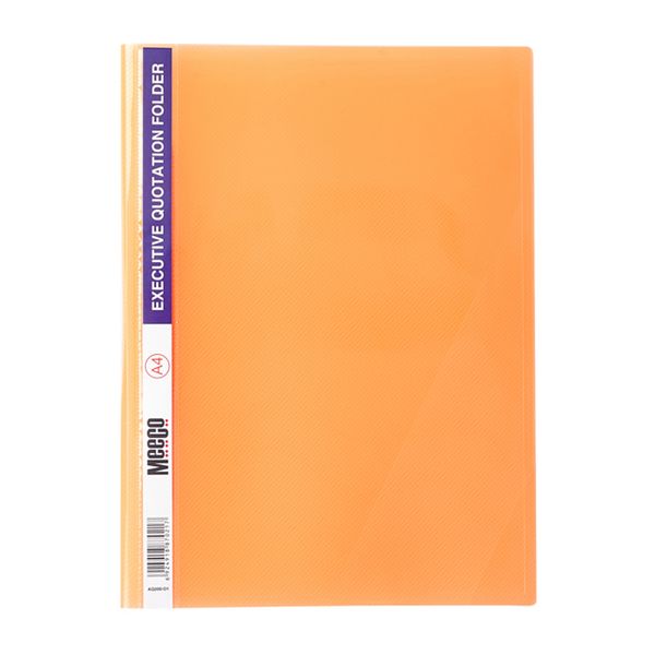 Meeco A4 Executive Quotation Folder - Orange