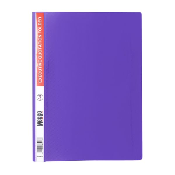 Meeco A4 Executive Quotation Folder - Violet
