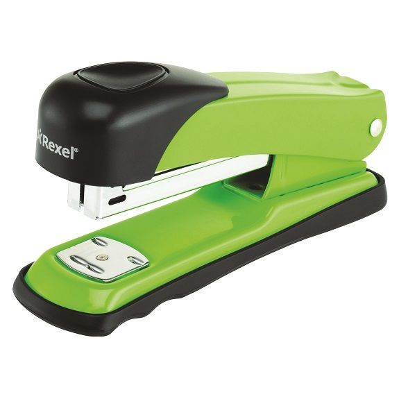 Rexel X15 Half Strip Metal Stapler - Green