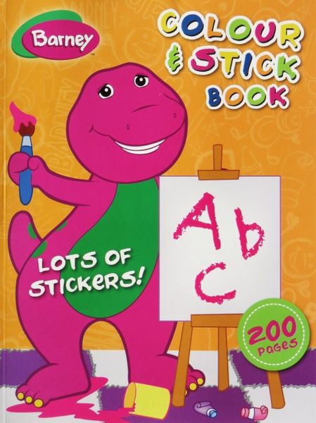 Barney 200 Page Colour &amp; Stick Book