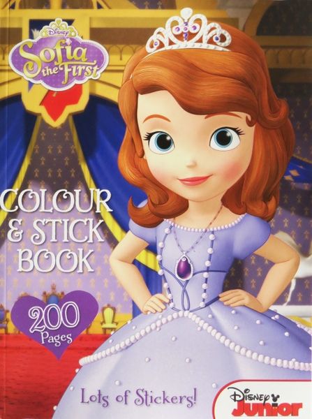 Disney Sofia The First 200 Page Colour &amp; Stick Book