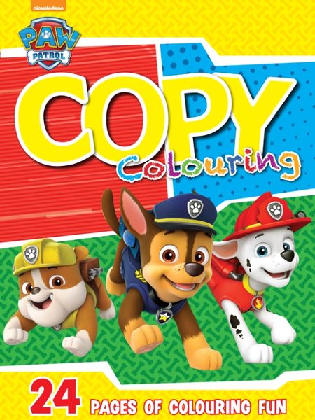 Paw Patrol 24 Page Copy Colour Book