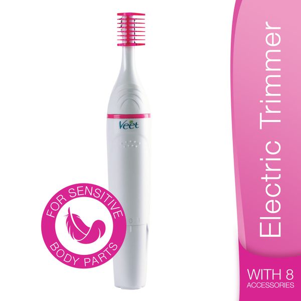 Veet Sensitive Touch Electric Trimmer - White/Pink