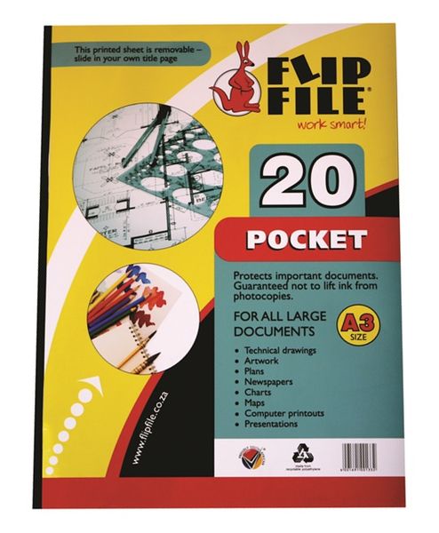 Flip File A3 Display File - 20 Pocket