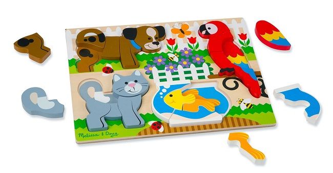 Melissa &amp; Doug Chunky Jigsaw Puzzle - Pets